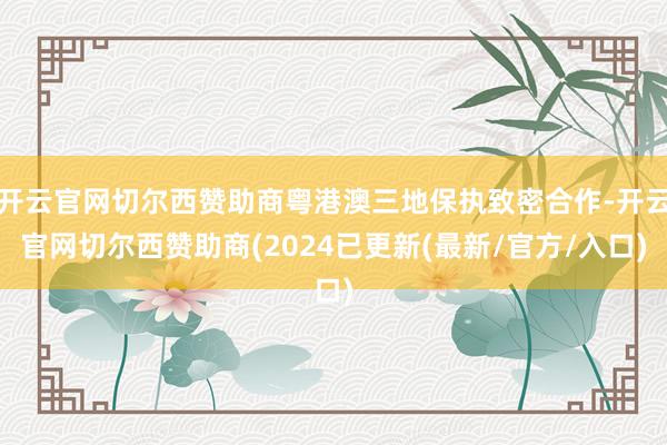 开云官网切尔西赞助商粤港澳三地保执致密合作-开云官网切尔西赞助商(2024已更新(最新/官方/入口)