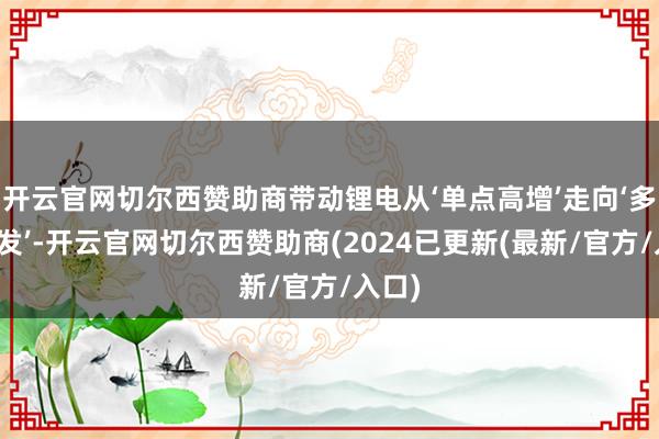 开云官网切尔西赞助商带动锂电从‘单点高增’走向‘多点爆发’-开云官网切尔西赞助商(2024已更新(最新/官方/入口)