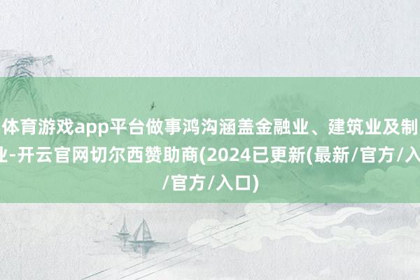 体育游戏app平台做事鸿沟涵盖金融业、建筑业及制造业-开云官网切尔西赞助商(2024已更新(最新/官方/入口)