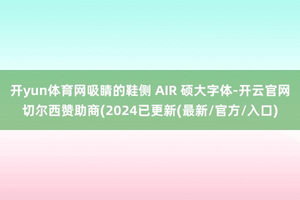 开yun体育网吸睛的鞋侧 AIR 硕大字体-开云官网切尔西赞助商(2024已更新(最新/官方/入口)